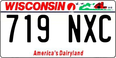 WI license plate 719NXC