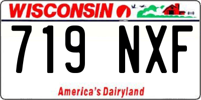 WI license plate 719NXF