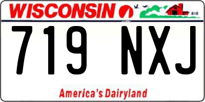 WI license plate 719NXJ