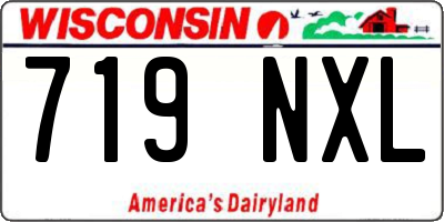 WI license plate 719NXL