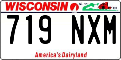 WI license plate 719NXM