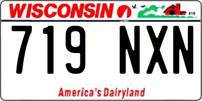 WI license plate 719NXN