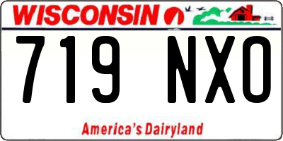 WI license plate 719NXO