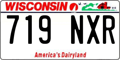 WI license plate 719NXR