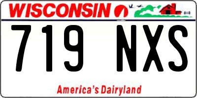 WI license plate 719NXS