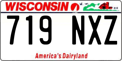 WI license plate 719NXZ