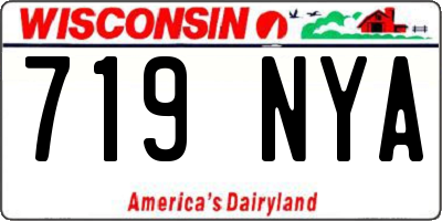 WI license plate 719NYA