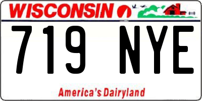 WI license plate 719NYE