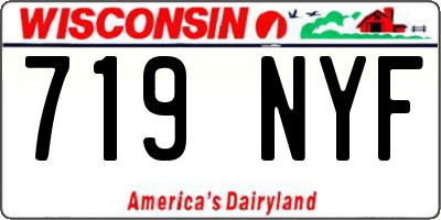 WI license plate 719NYF