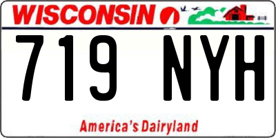 WI license plate 719NYH