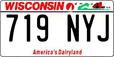 WI license plate 719NYJ