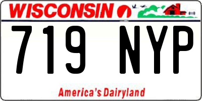 WI license plate 719NYP