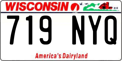 WI license plate 719NYQ