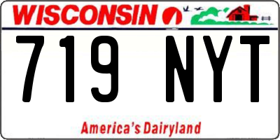 WI license plate 719NYT