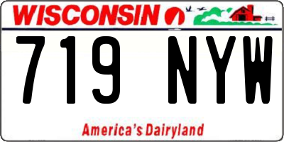 WI license plate 719NYW