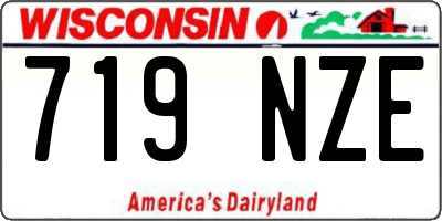 WI license plate 719NZE