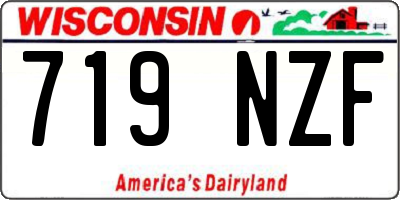 WI license plate 719NZF