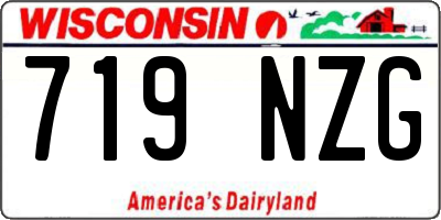 WI license plate 719NZG
