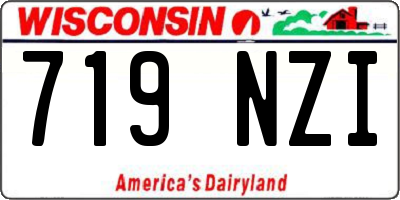 WI license plate 719NZI