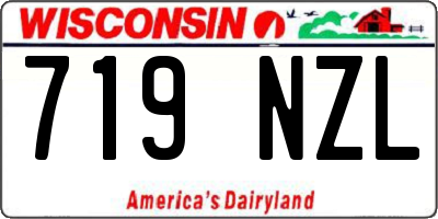 WI license plate 719NZL