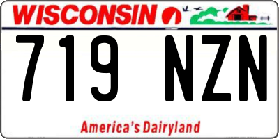 WI license plate 719NZN