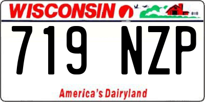 WI license plate 719NZP