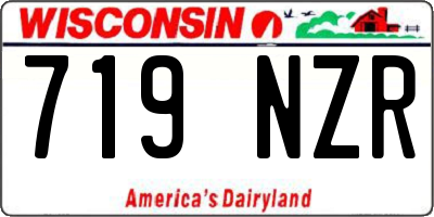 WI license plate 719NZR