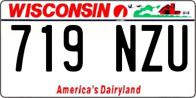 WI license plate 719NZU