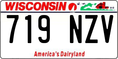 WI license plate 719NZV