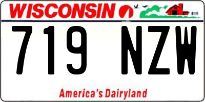 WI license plate 719NZW