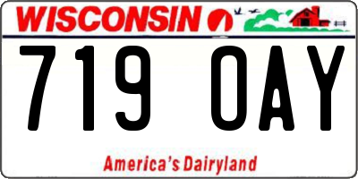WI license plate 719OAY
