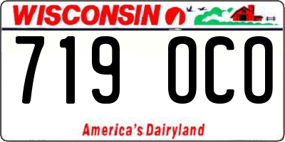 WI license plate 719OCO