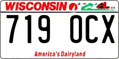 WI license plate 719OCX