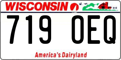 WI license plate 719OEQ