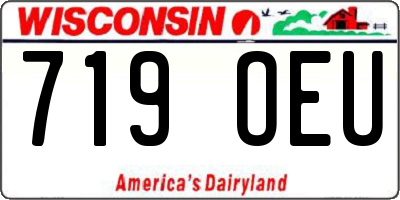 WI license plate 719OEU