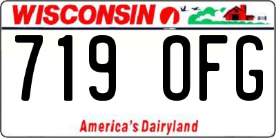 WI license plate 719OFG