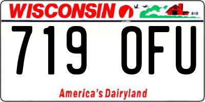 WI license plate 719OFU