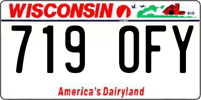 WI license plate 719OFY