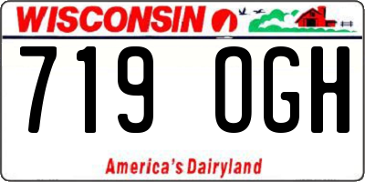 WI license plate 719OGH