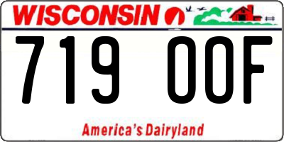 WI license plate 719OOF