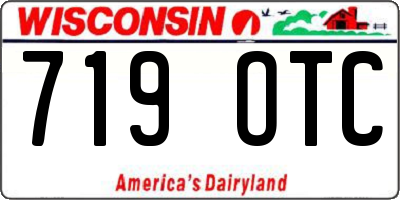 WI license plate 719OTC