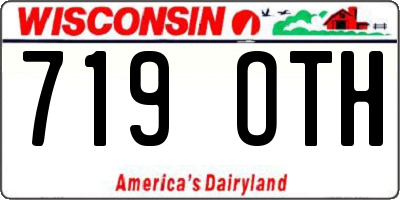WI license plate 719OTH