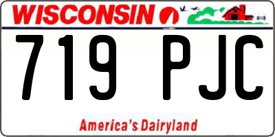 WI license plate 719PJC