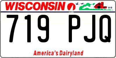WI license plate 719PJQ