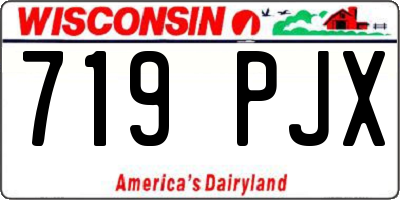 WI license plate 719PJX