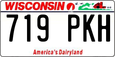 WI license plate 719PKH