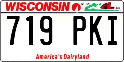 WI license plate 719PKI