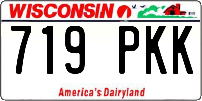 WI license plate 719PKK