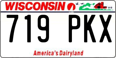 WI license plate 719PKX