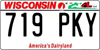 WI license plate 719PKY